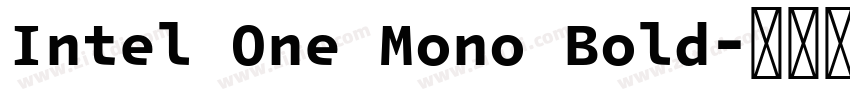 Intel One Mono Bold字体转换